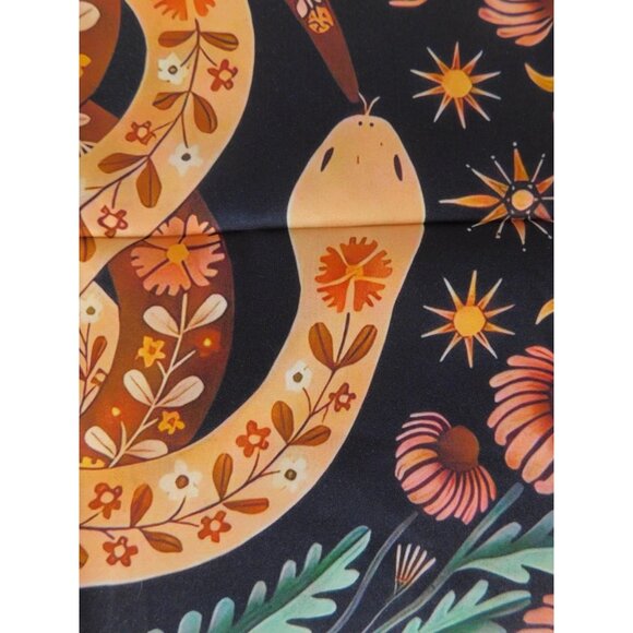 Bohemian Snake & Botanical Tarot Cloth 19" Square - Picture 5 of 10